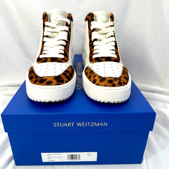 Stuart Weitzman Ryan High-top Sneaker - Size 37.5 - Picture 2 of 7